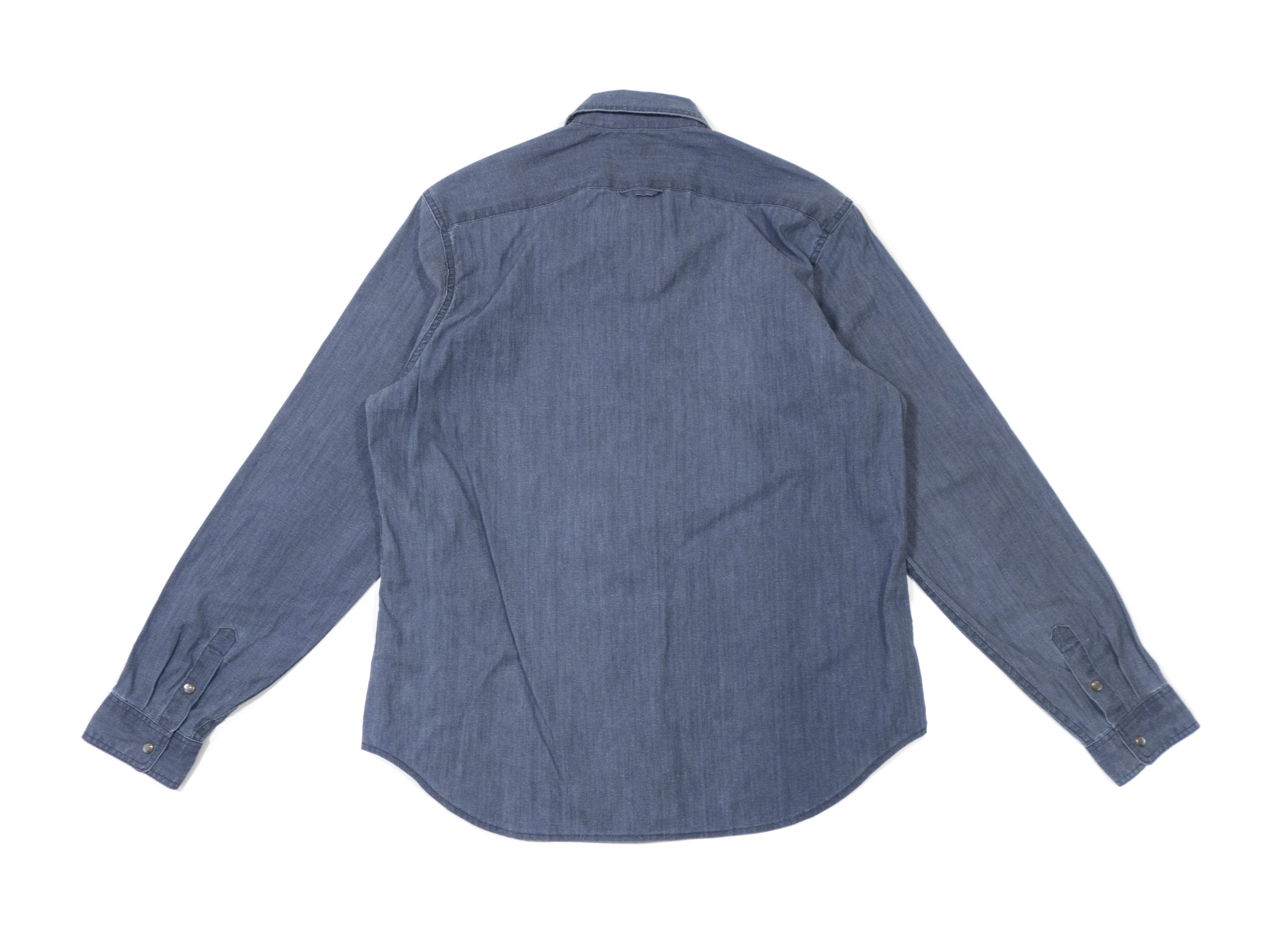 Burberry Brit Denim Button-Up Shirt Size US XL / EU 56 / 4 - 2 Thumbnail