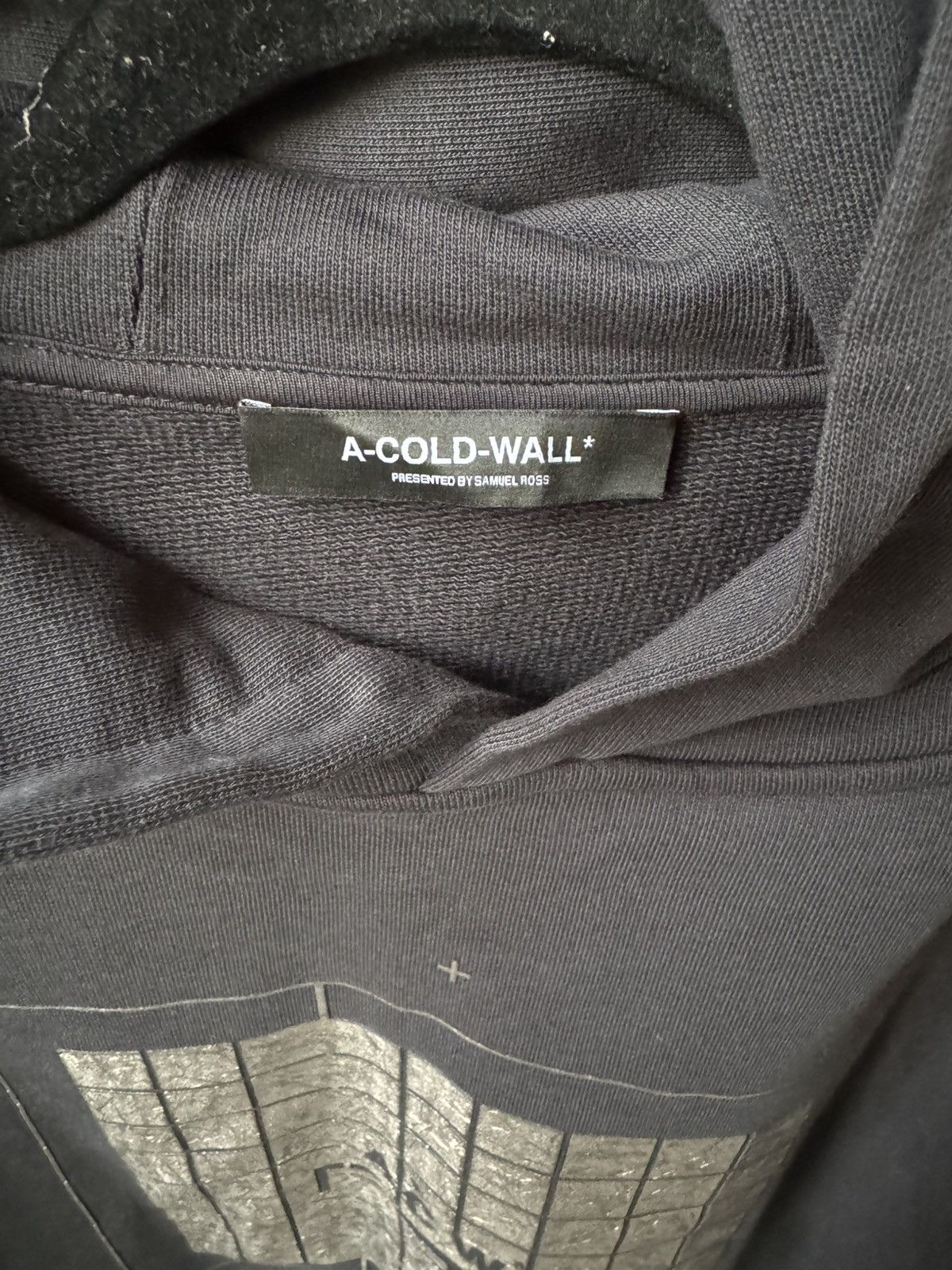 A-COLD-WALL* A-COLD-WALL* Black Foil Grid Hoodie Size US L / EU 52-54 / 3 - 2 Thumbnail
