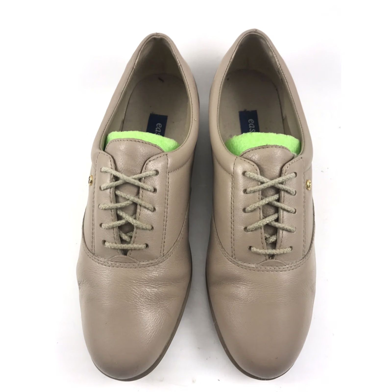 Vintage Easy Spirit 10-Motions Womens Size 7 Beige Leather LaceUp Walking Work Shoes-561 Mens Womens Girls Boys Size US 7 / IT 37 - 3 Thumbnail