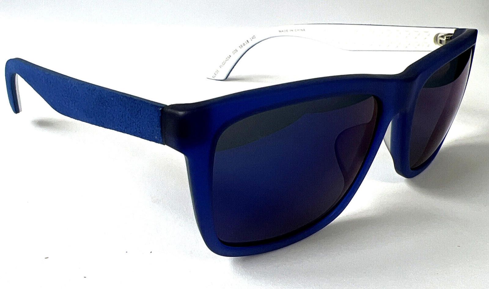 Puma Puma PU0040SA 006 Suede Leather Blue Sunglasses 56-18 140 Size ONE SIZE - 3 Thumbnail