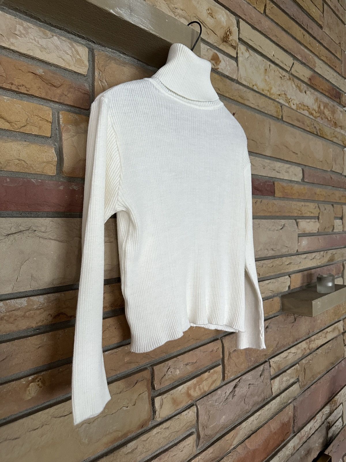 Japanese Brand Vintage 70s Ribbed Turtleneck Sweater Size L / US 10 / IT 46 - 2 Thumbnail