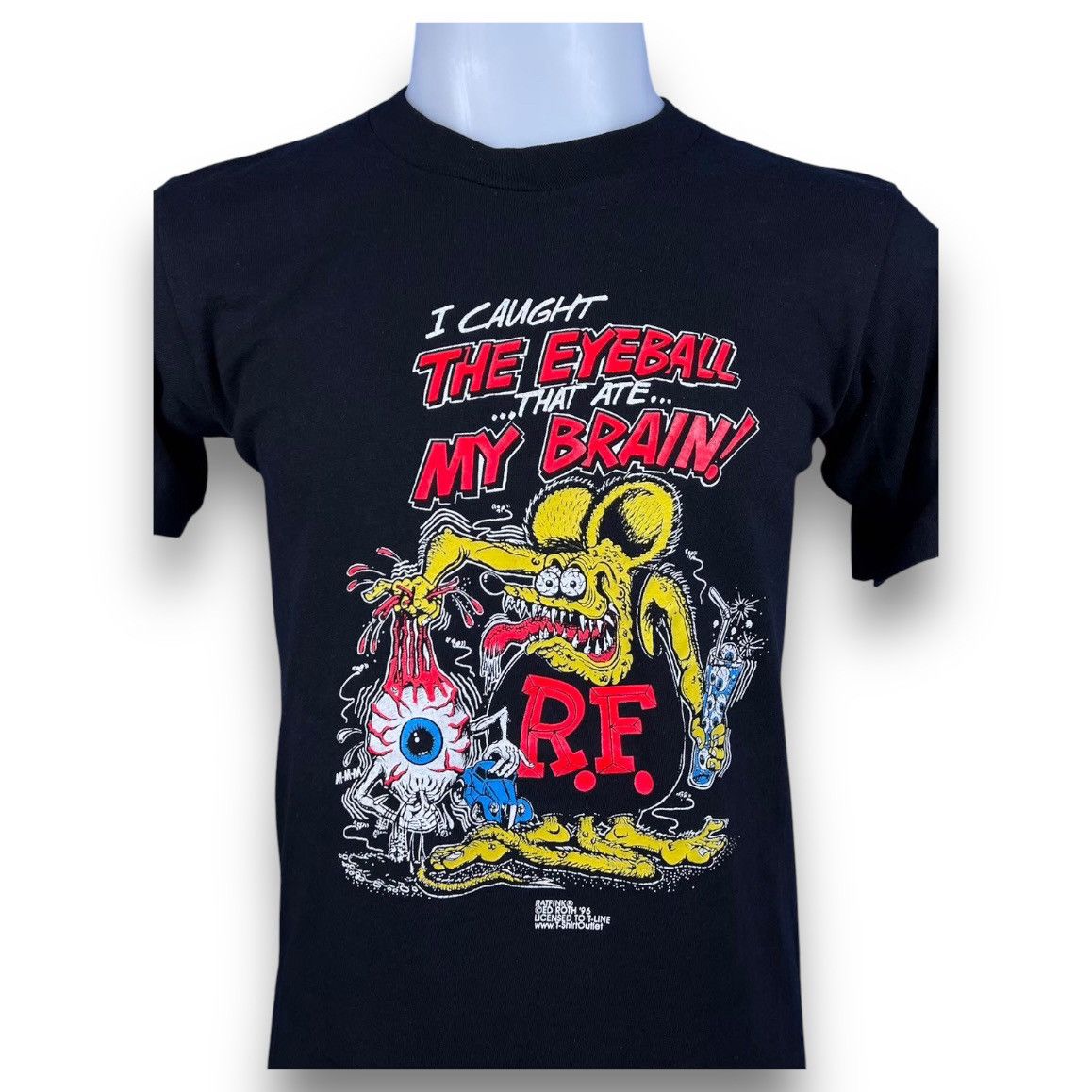 Powell Peralta × Vintage Rat Fink 90s Moon Eyes Big Daddy Ed Roth Vintage 90s T-Shirt Size US S / EU 44-46 / 1 - 5 Thumbnail