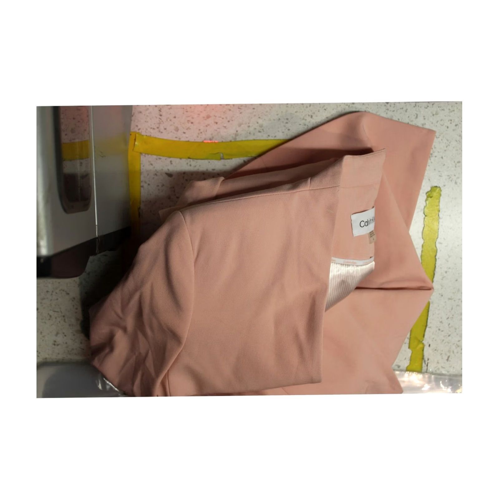 Calvin Klein Calvin Klein Womens Open Front Long Blazer Jacket pink Size 4 Size S / US 4 / IT 40 - 2 Thumbnail
