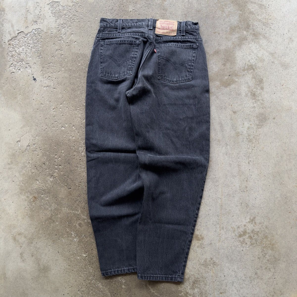 Levi's 90s Levi's 560 Faded Black Jeans ERD Grunge Chrome Size US 31 - 2 Thumbnail