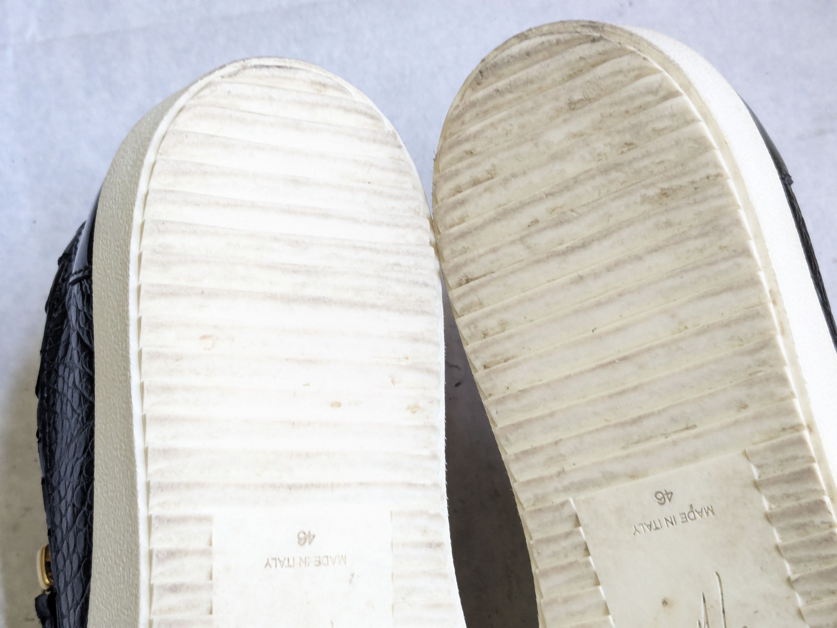 Giuseppe Zanotti Giuseppe Zanotti Sneakers Black Gold 13 46 Low Tops Leather Size US 13 / EU 46 - 17 Thumbnail