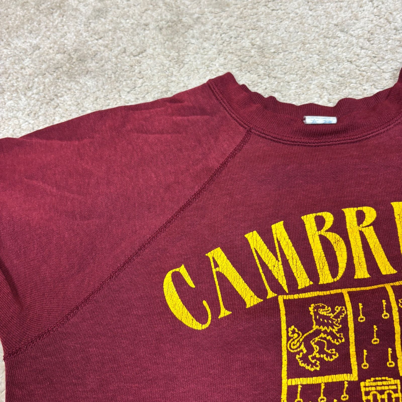 Vintage Vintage 80s Cambridge University Crest Sweatshirt Men's M Size US M / EU 48-50 / 2 - 8 Thumbnail