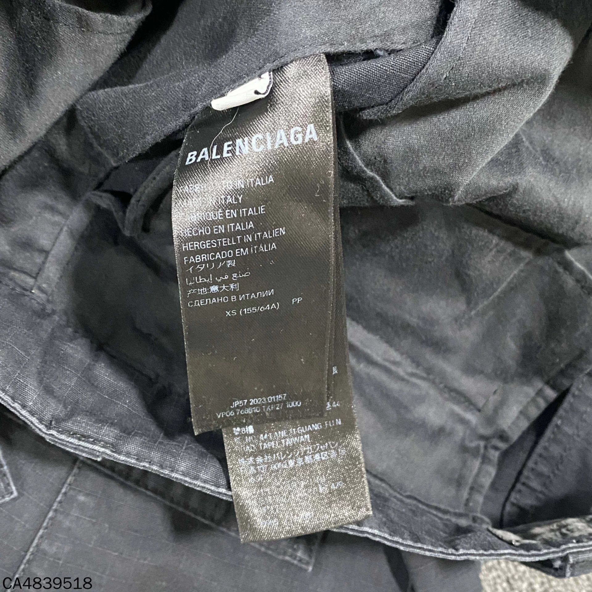 Balenciaga Balenciaga 23FW Distressed Black Cargo Flared Pants XS Size US 29 - 5 Thumbnail