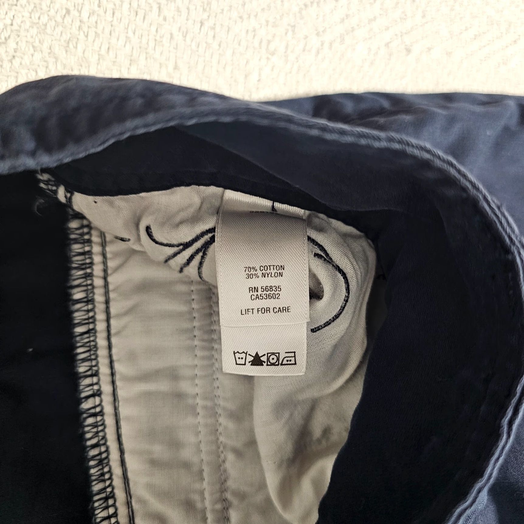 Vintage Cabela's Womens Size 14 Straight Pants Dark Blue Nylon Pockets Outdoors Chino Casual All Season Size 36" / US 14 / IT 50 - 4 Thumbnail
