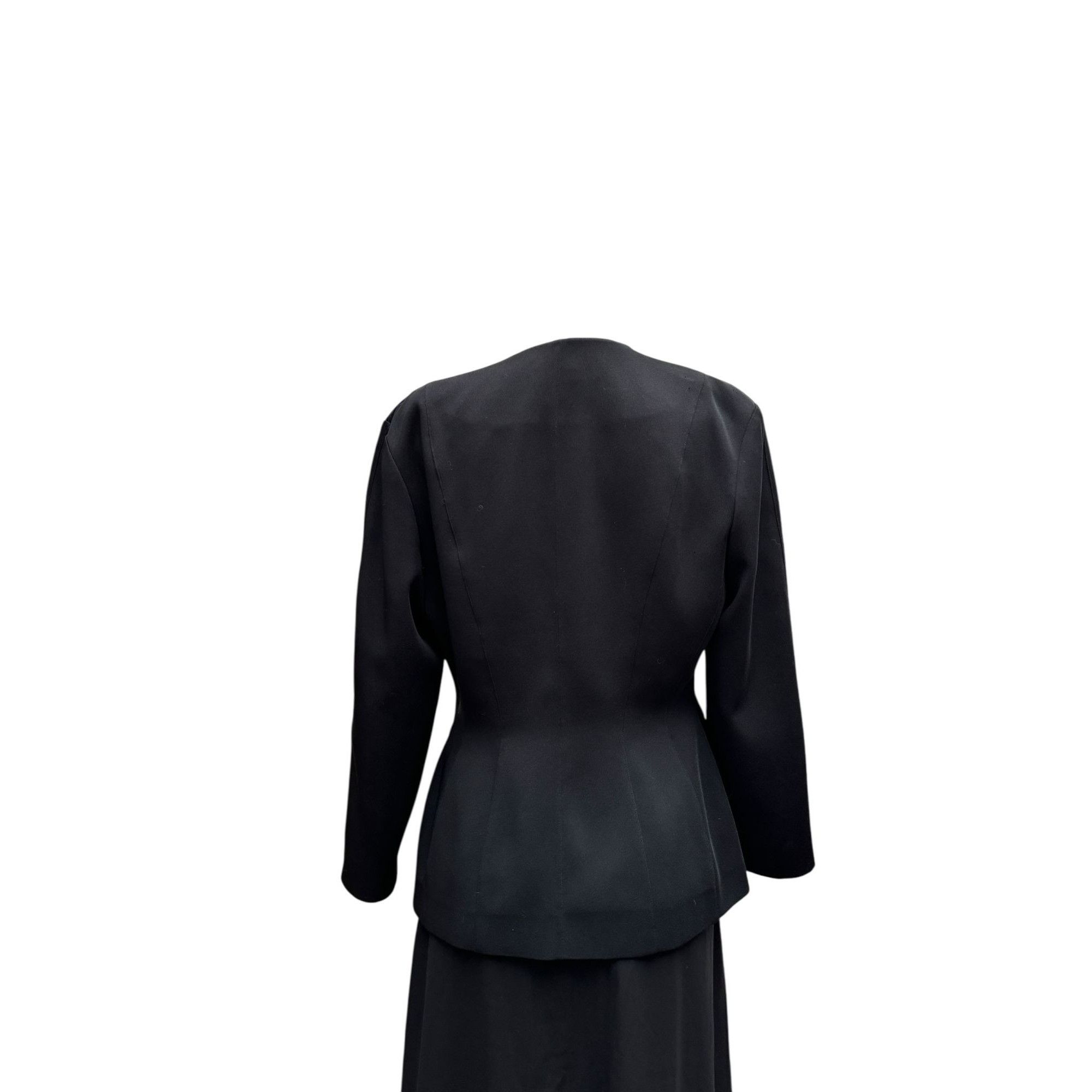 Mugler 1990s Black Structured Blazer Jacket Size M / US 6-8 / IT 42-44 - 4 Thumbnail