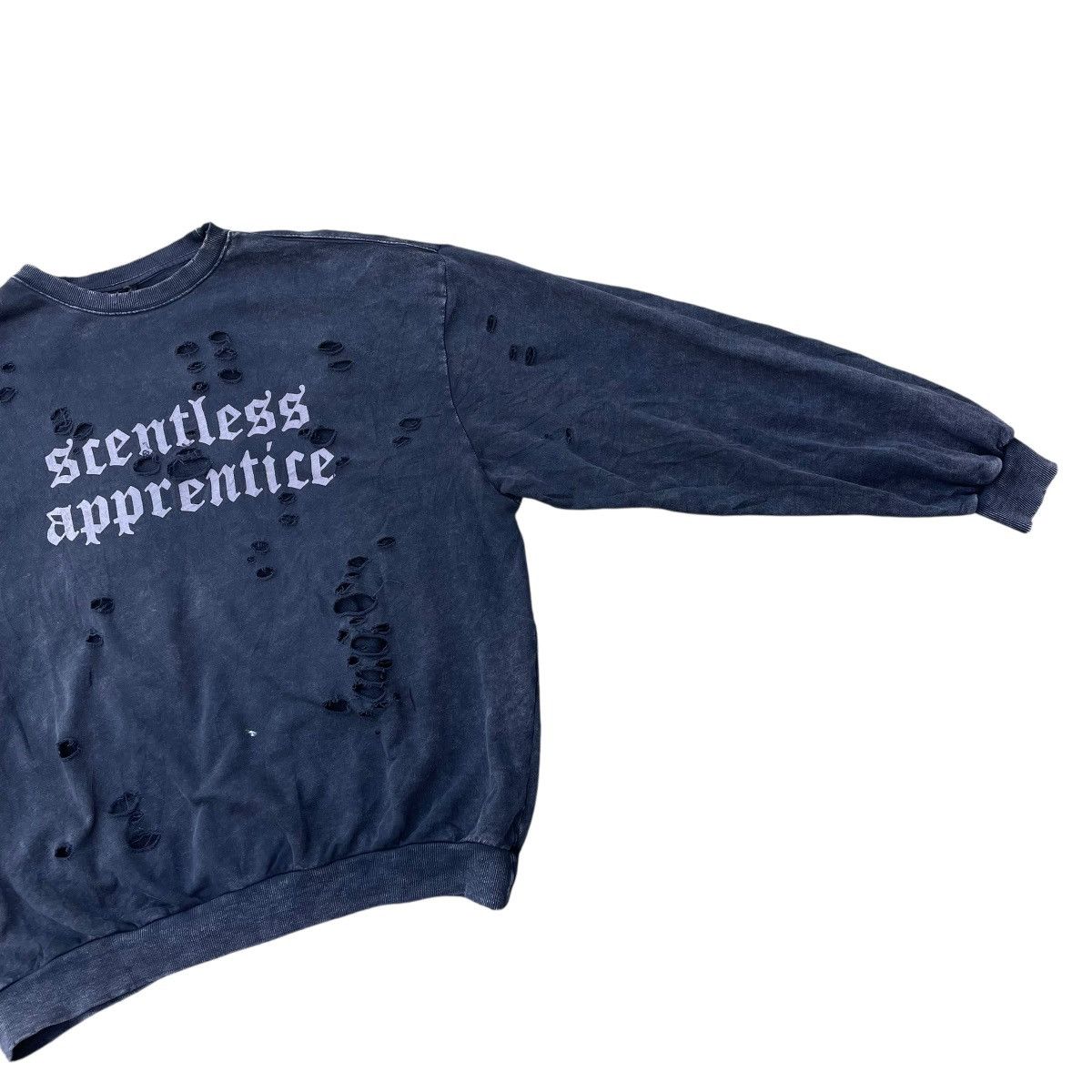 Number (N)ine 🇯🇵 HALHAM SCENTLESS APPRENTICE NIRVANA DESTROYED TSHIRT Size US XL / EU 56 / 4 - 5 Thumbnail