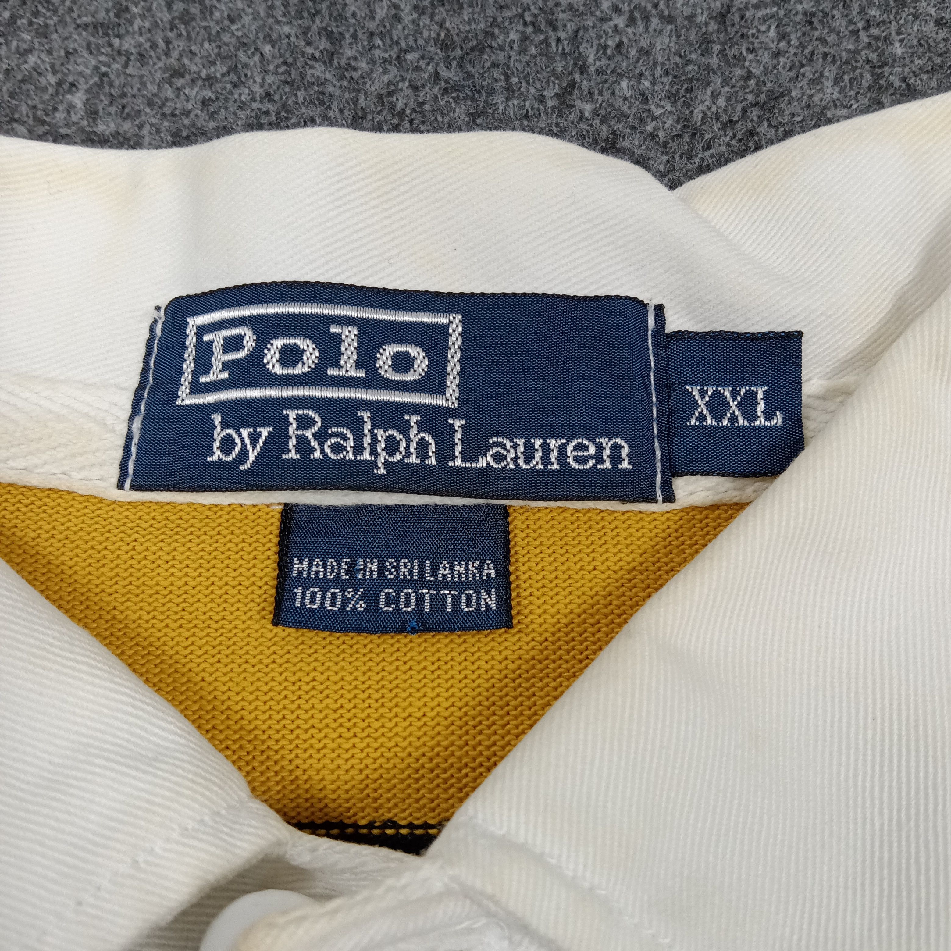 Polo Ralph Lauren Polo Ralph Lauren Striped Rugby Shirt E1A1 Size US XXL / EU 58 / 5 - 3 Thumbnail