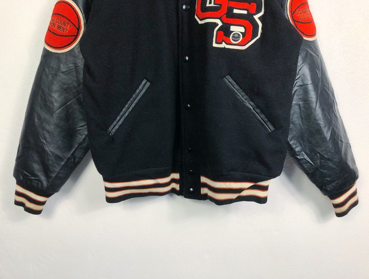 Vintage Vtg Awards USA Leather Sleeves Varsity Jacket Made in USA Size US L / EU 52-54 / 3 - 4 Thumbnail