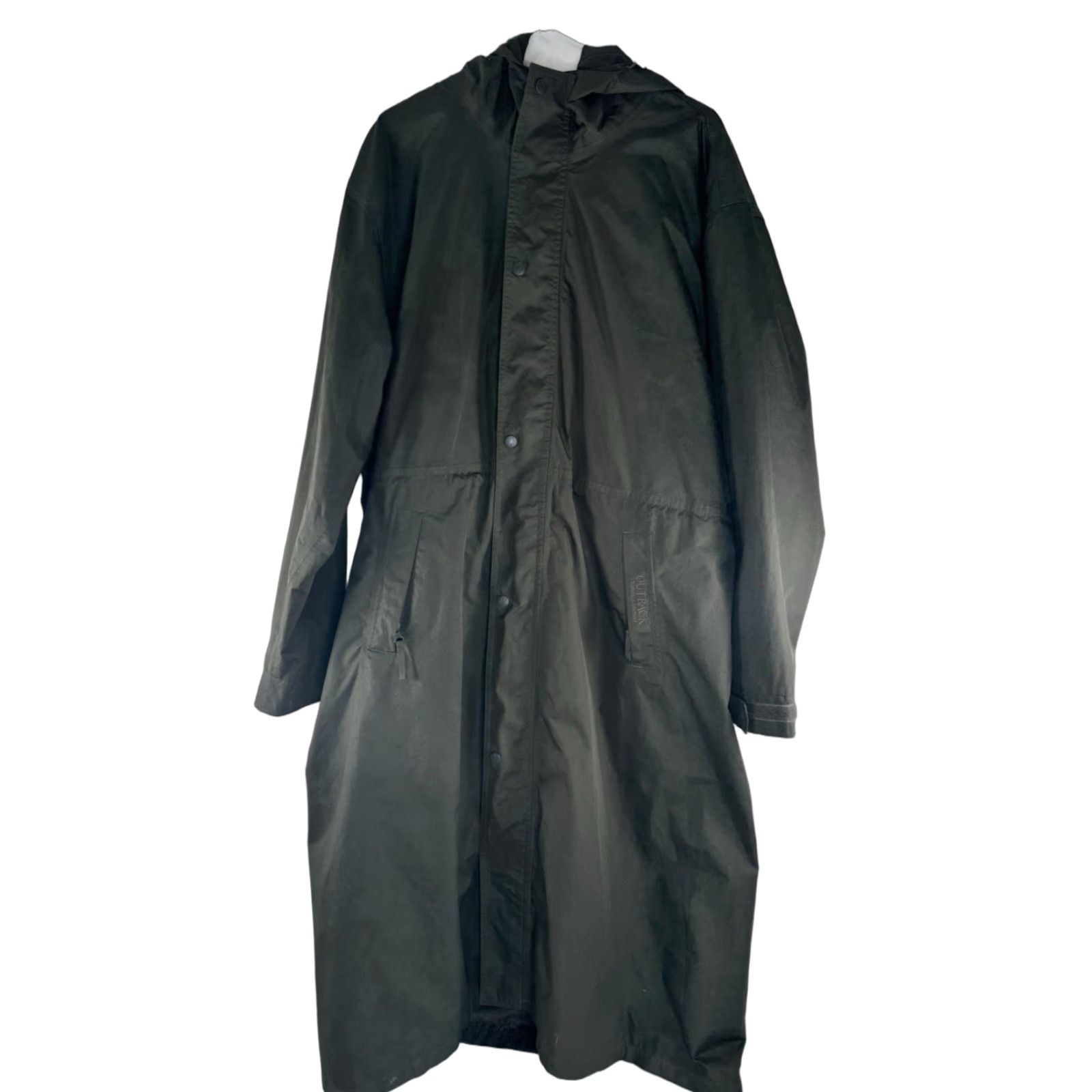 CO Outback Trading Co Waterproof Duster Trenchcoat Parka XL Jacket Men Green Overcoat Size US XL / EU 56 / 4 - 1 Thumbnail