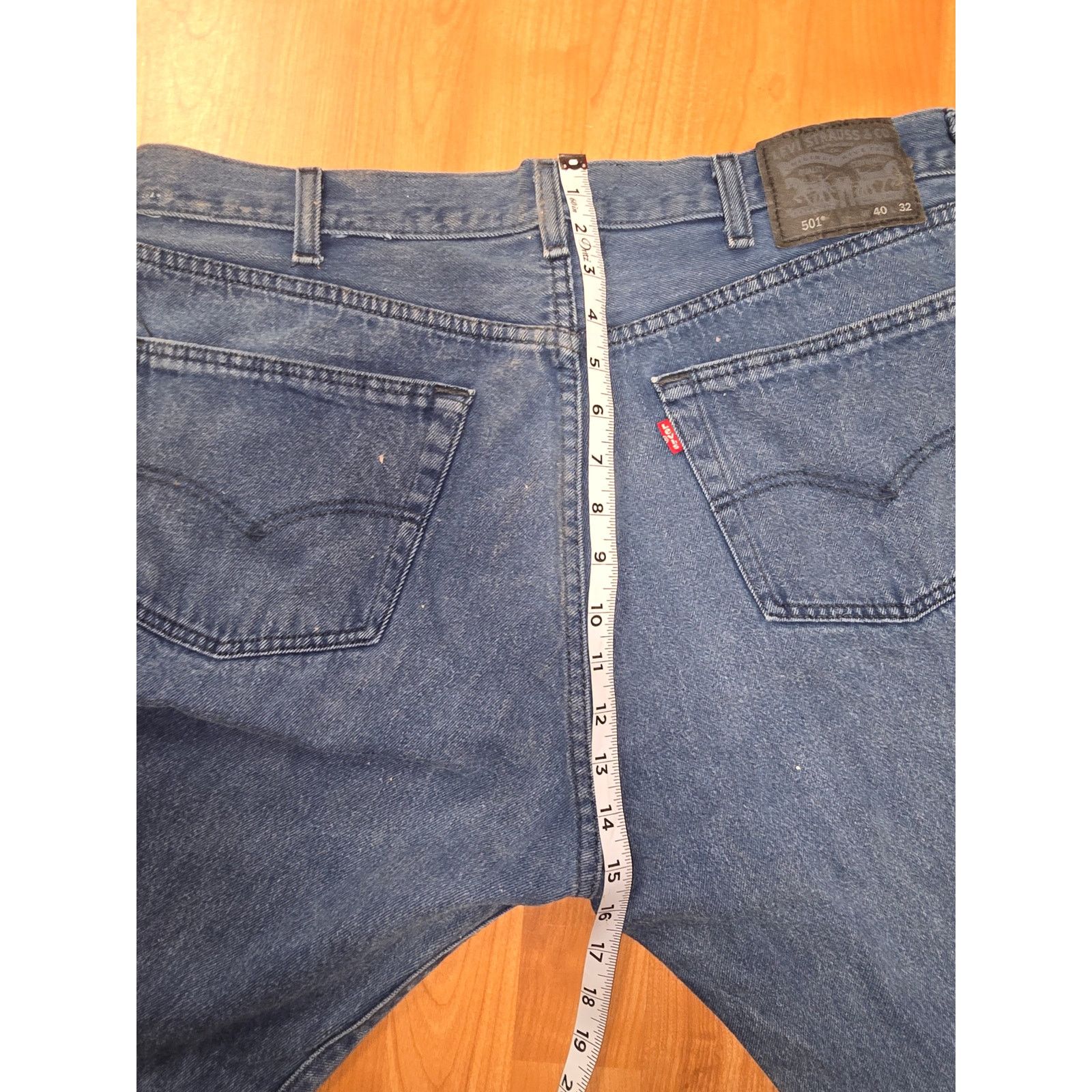 Levi's Levi's 501 Jeans Straight Leg 40x32 Classic Fit Blue Denim Size US 40 / EU 56 - 8 Thumbnail