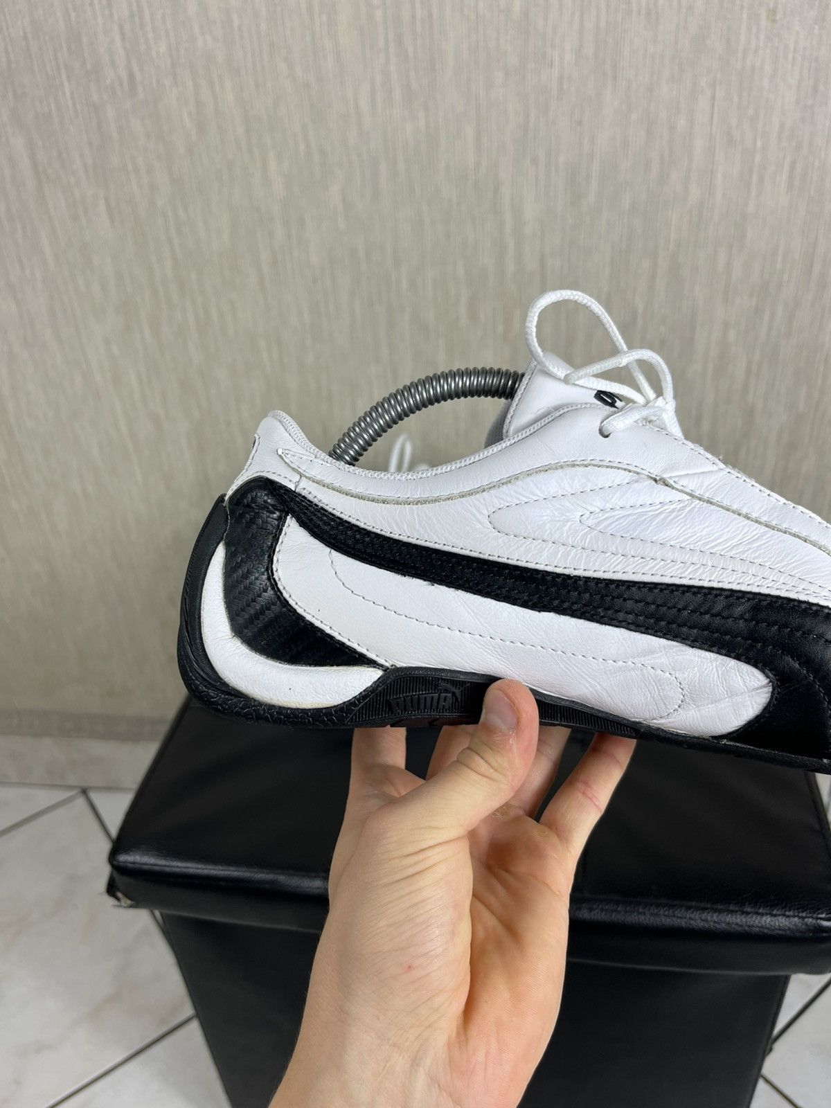 Puma × Vintage Vintage Puma leather y2k speed cat shoes low sneakers racing Size US 9.5 / EU 42-43 - 17 Thumbnail