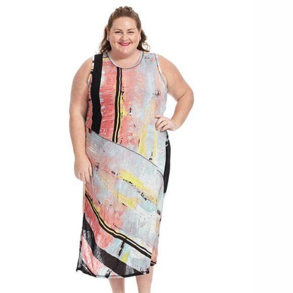 Other Rachel Roy Plus Sleevles Jersey Shift Dress with Scoop Neck. Size 3XL / US 20-22 - 1 Thumbnail