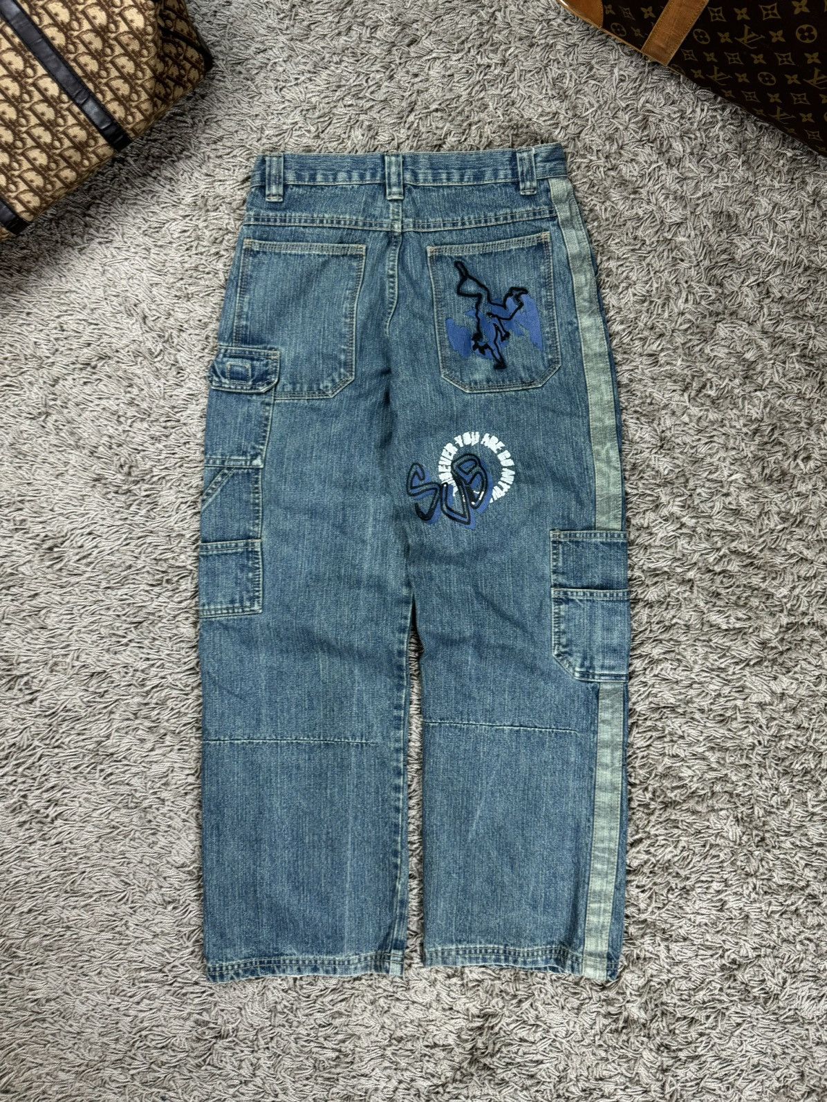 Vintage Vintage jeans baggy pants X-Mail hiphop original skate item Size US 29 - 1 Thumbnail