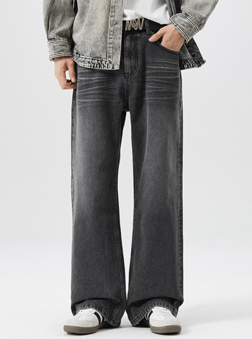 Japanese Brand Retro fashion distressed whisker street jeans Size US 32 / EU 48 - 4 Thumbnail