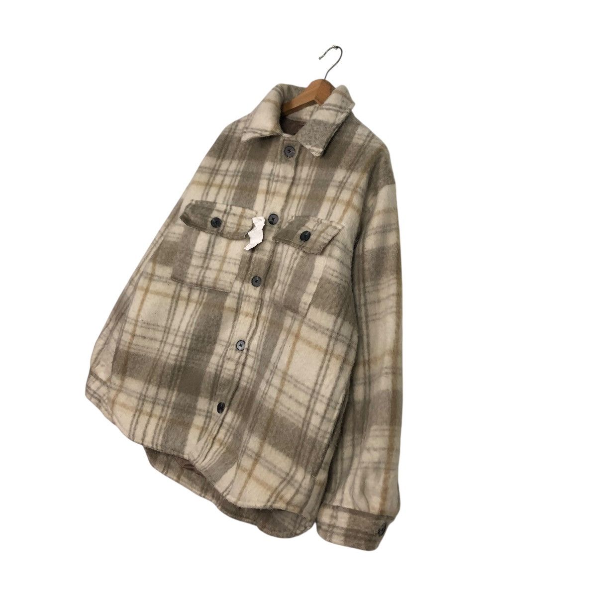 Japanese Brand 🔥VINTAGE WOOL FLANNEL JACKET LOUIS CHAVLON ISSEY MIYAKE Size US M / EU 48-50 / 2 - 4 Thumbnail