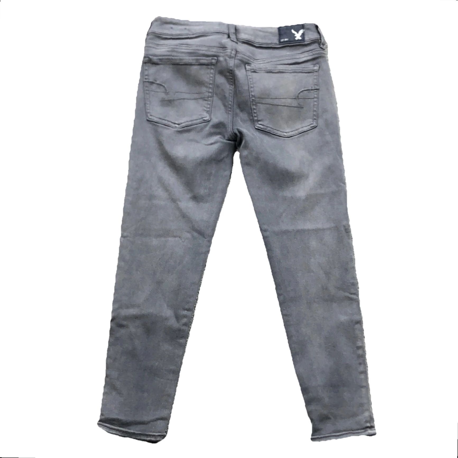 American Eagle Outfitters American Eagle Jeans Women 2 Gray Mid Rise Jegging Dark Pants Ladies BS2 Size 26" / US 2 / IT 38 - 2 Thumbnail