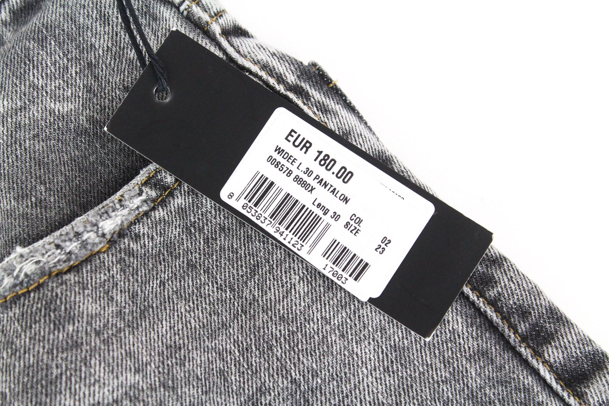 Diesel WIDEE 8880X W23/L30 Grey Girls Jeans 72395 Size 23" - 5 Thumbnail