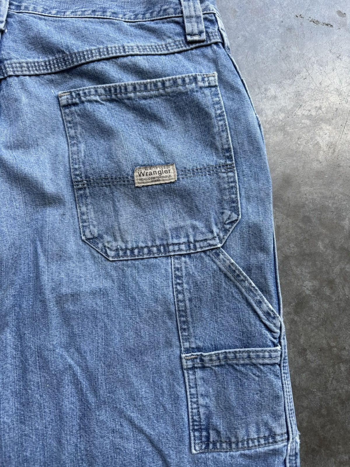 Wrangler Vintage 90’s/00’s Wrangler Carpenter Baggy Denim Jean Shorts Size US 32 / EU 48 - 2 Thumbnail
