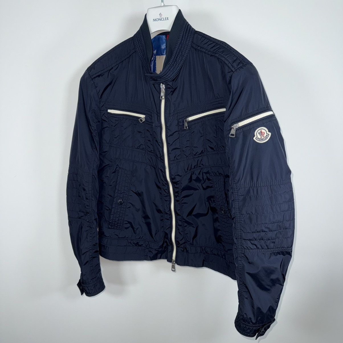 Moncler Moncler Thym Men’s Nylon Windbreaker Jacket Size 2 (S) Navy Size US S / EU 44-46 / 1 - 2 Thumbnail