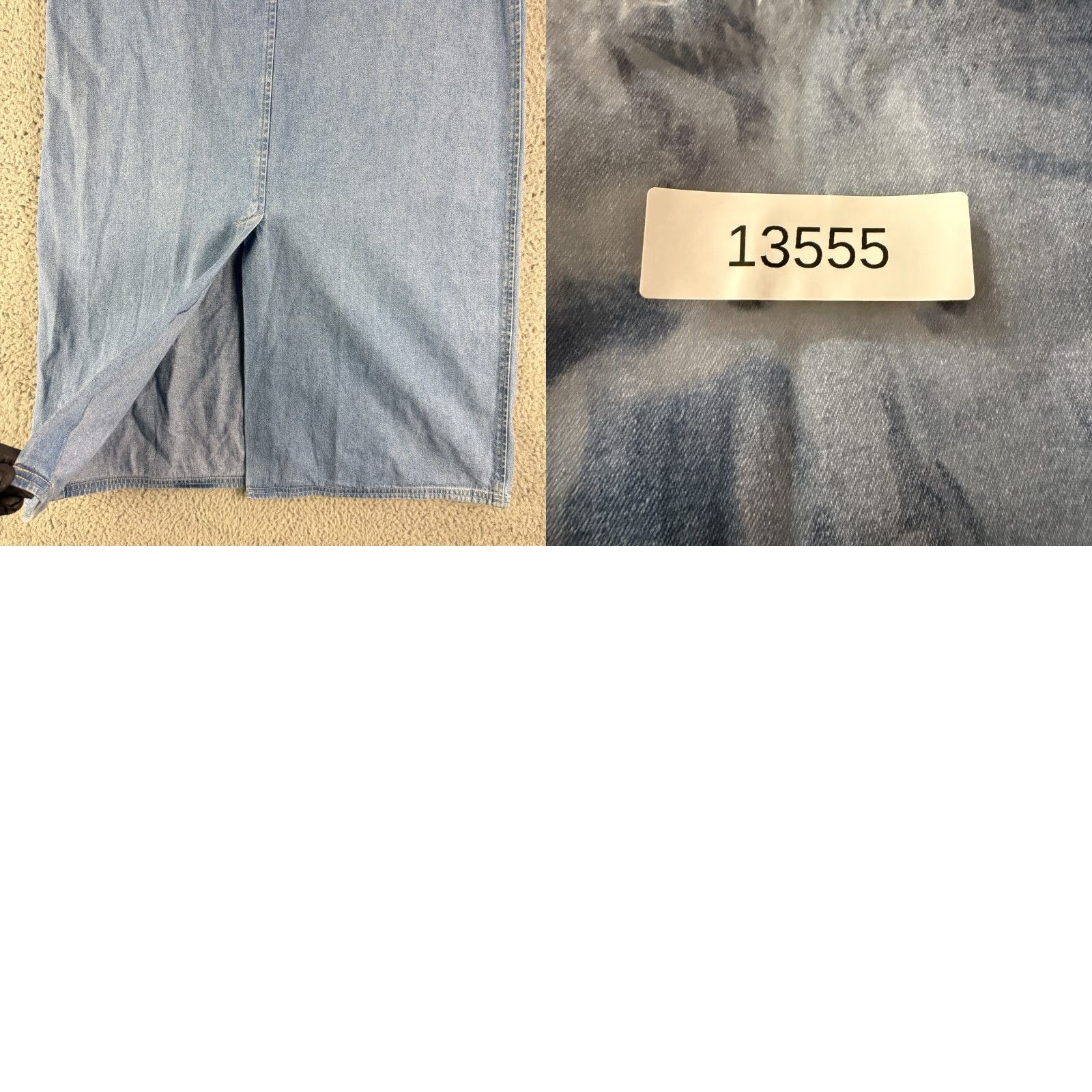 Jantzen VINTAGE Jantzen Denim Overall Dress Womens Small Blue 100% Cotton Midi Sleeveless Square Neck Pockets Casual 90s City Classic College - Womens Size 28" / US 6 / IT 42 - 9 Thumbnail
