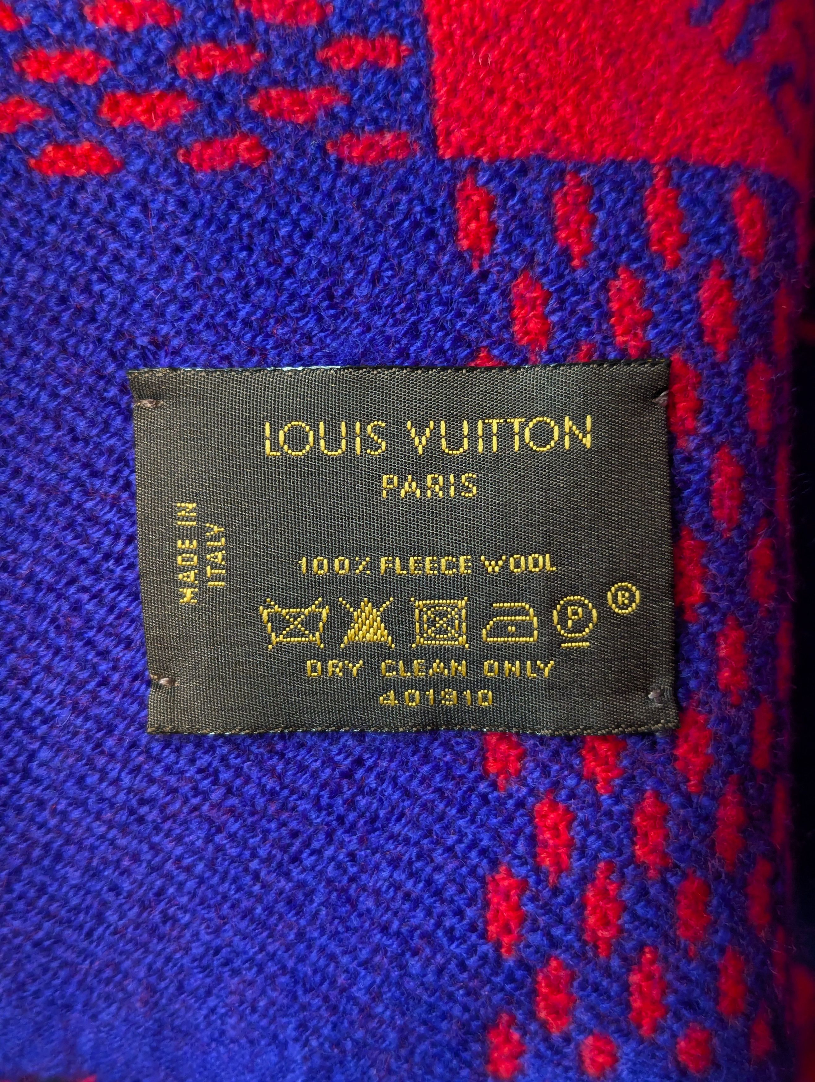 Louis Vuitton LOUIS VUITTON Damier Masai Large Wool Rug Blanket - RARE Size ONE SIZE - 6 Thumbnail