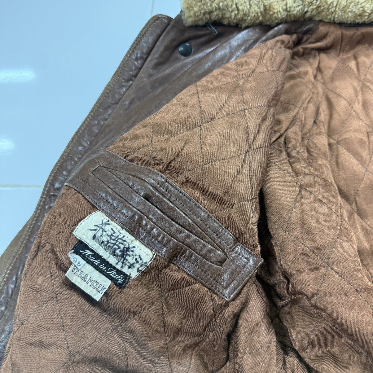 Vera Pelle Vintage Vera Pelle Made in Italy Leather Jacket Size US M / EU 48-50 / 2 - 11 Thumbnail