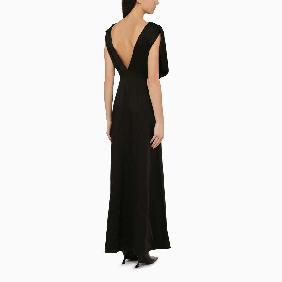 Jil Sander o1d2blof0824 Long Dress in Black Size XS / US 0-2 / IT 36-38 - 3 Thumbnail