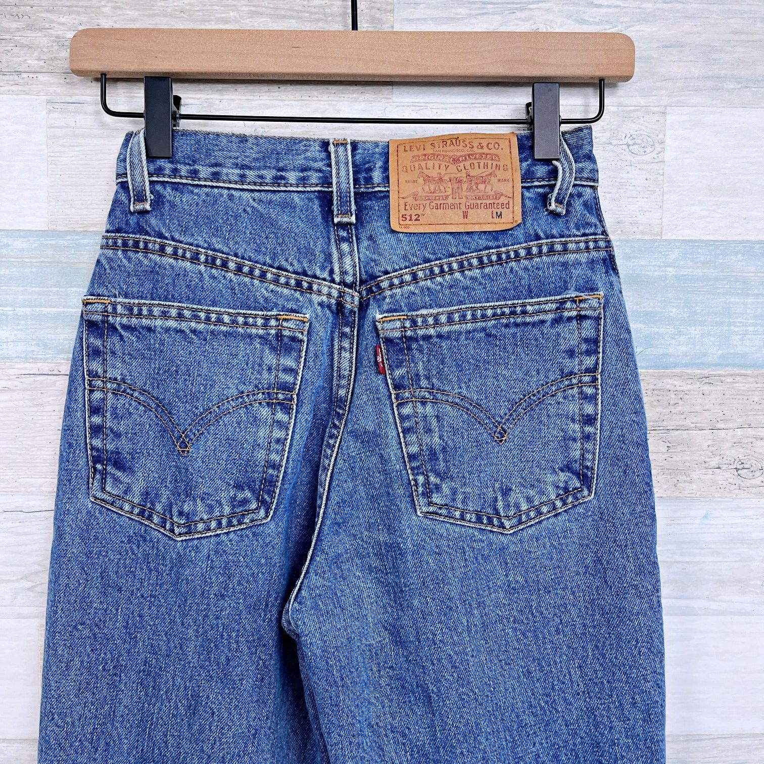 Levi's Levis Vintage 512 Slim Straight Jeans Juniors 1 24x30.5 Size 24" / US 00 / IT 34 - 5 Thumbnail