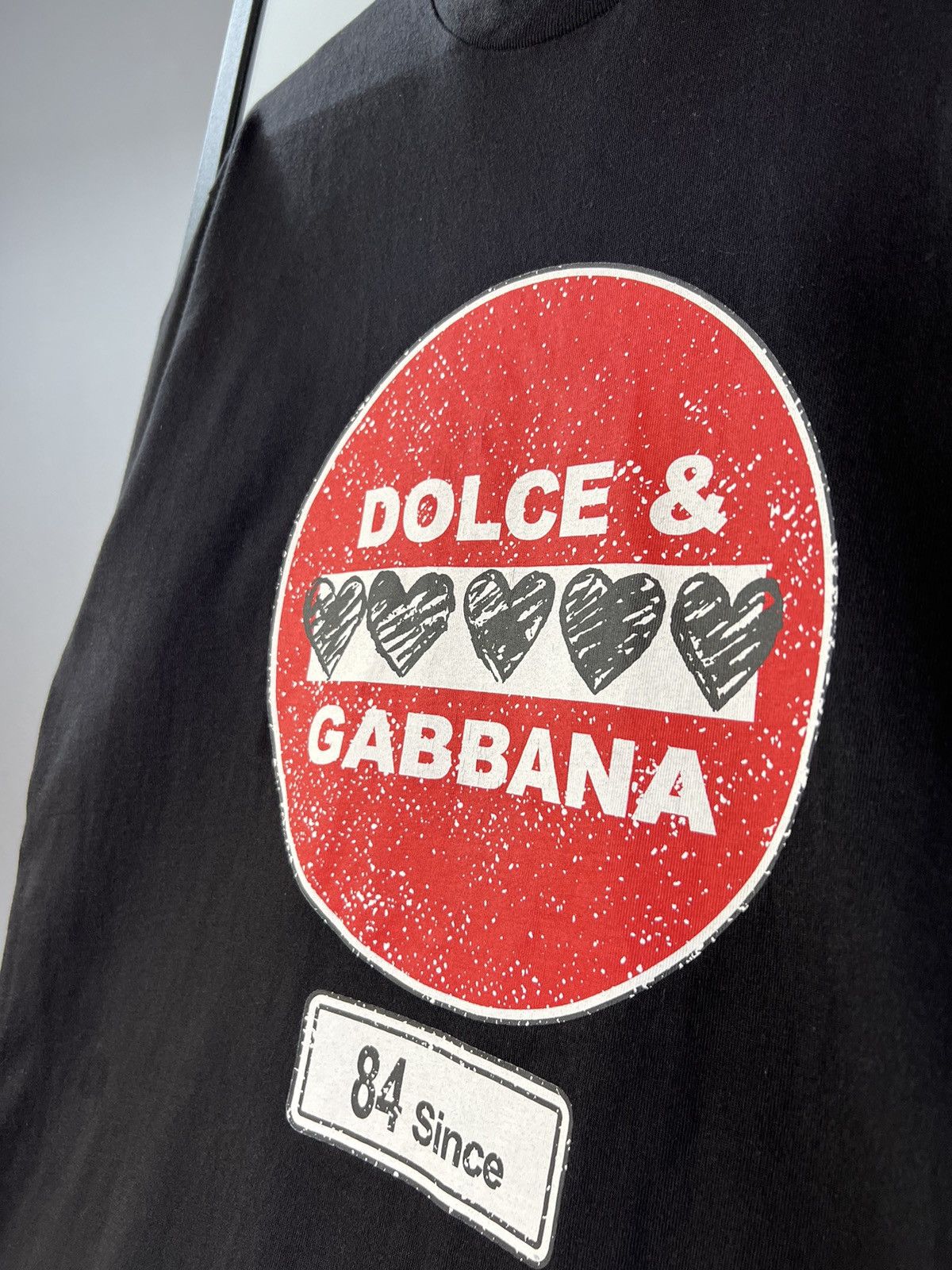 Dolce & Gabbana Vintage Dolce&Gabbana tee grey distressed centr logo faded Size US S / EU 44-46 / 1 - 4 Thumbnail