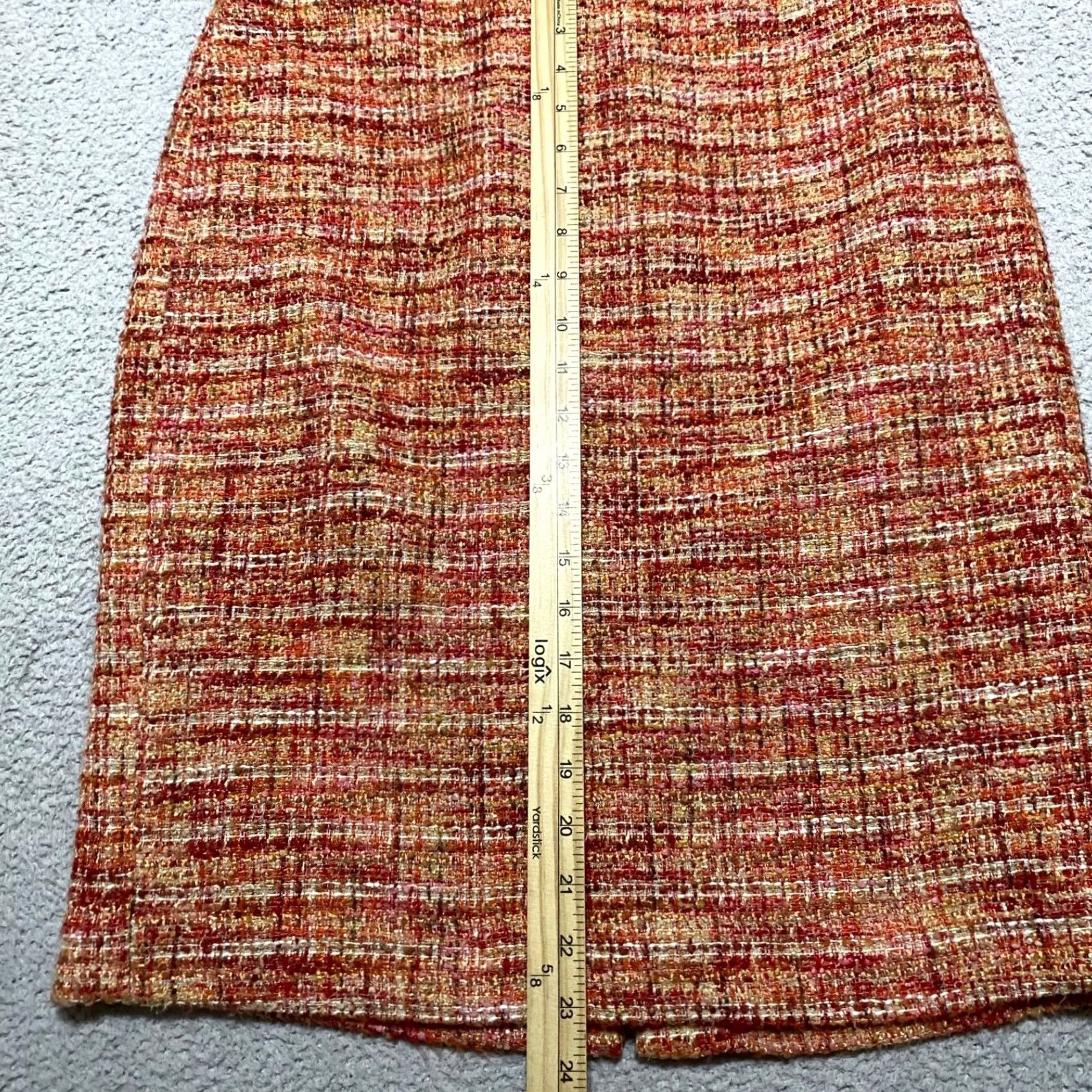 Talbots Talbots Womens 10 Skirt Multicolor Tweed Pencil Straight Office Business Lined Size 32" / US 10 / IT 46 - 5 Thumbnail