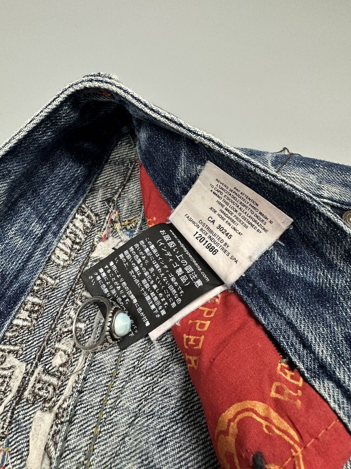 🔥Rare🔥Red Pepper Whiskered Baggy Flared Jeans