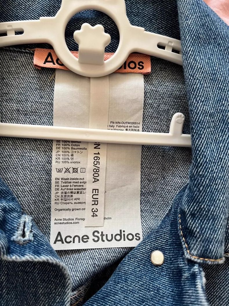 Acne Studios acne studios size:34 Retro loose denim jacket Size XXS / US 00 / IT 34 - 5 Thumbnail