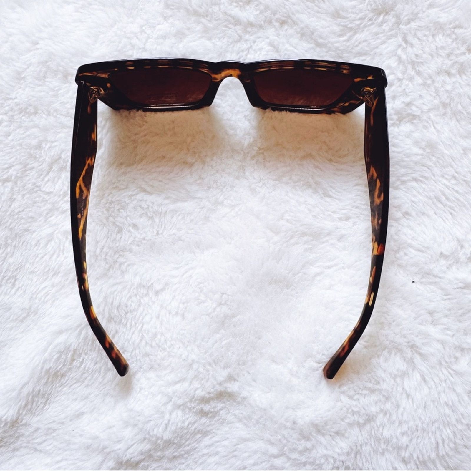 Other Lily Tortoise Brown Rectangular Sunglasses Size ONE SIZE - 8 Thumbnail