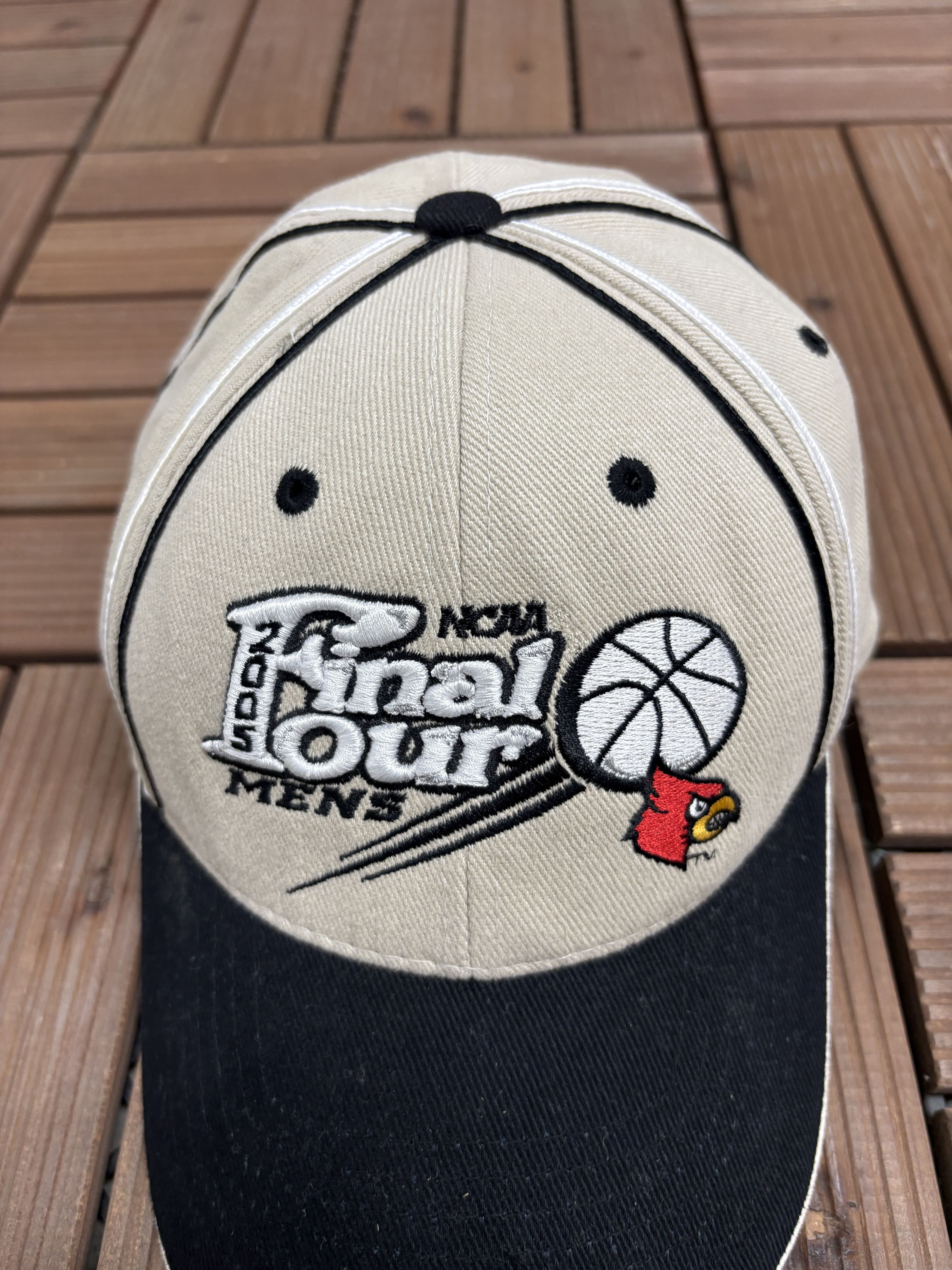 Vintage Louisville Cardinals Final Four 2005 Vintage Beige Hat Cap Size ONE SIZE - 3 Thumbnail