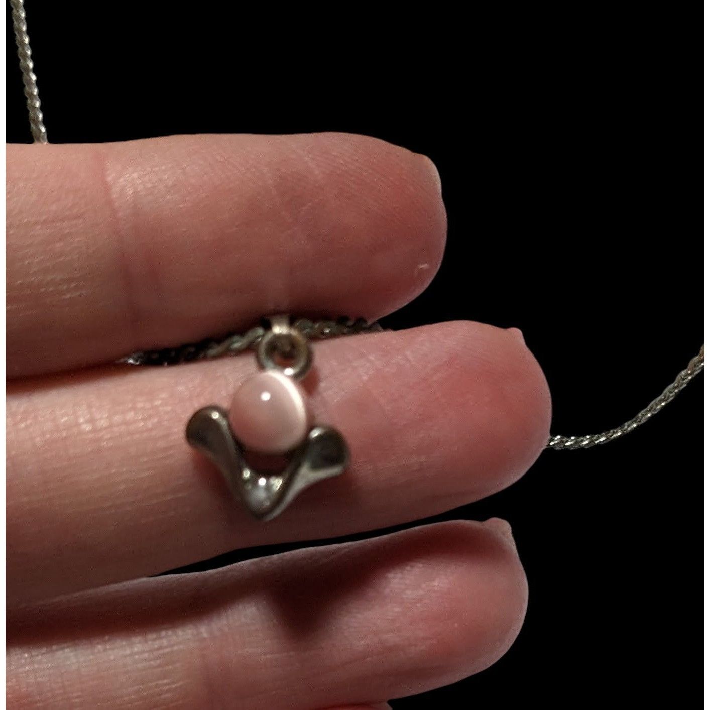 Other Minimalist Pink Cateye Abstract Pendant Necklace Size ONE SIZE - 4 Thumbnail