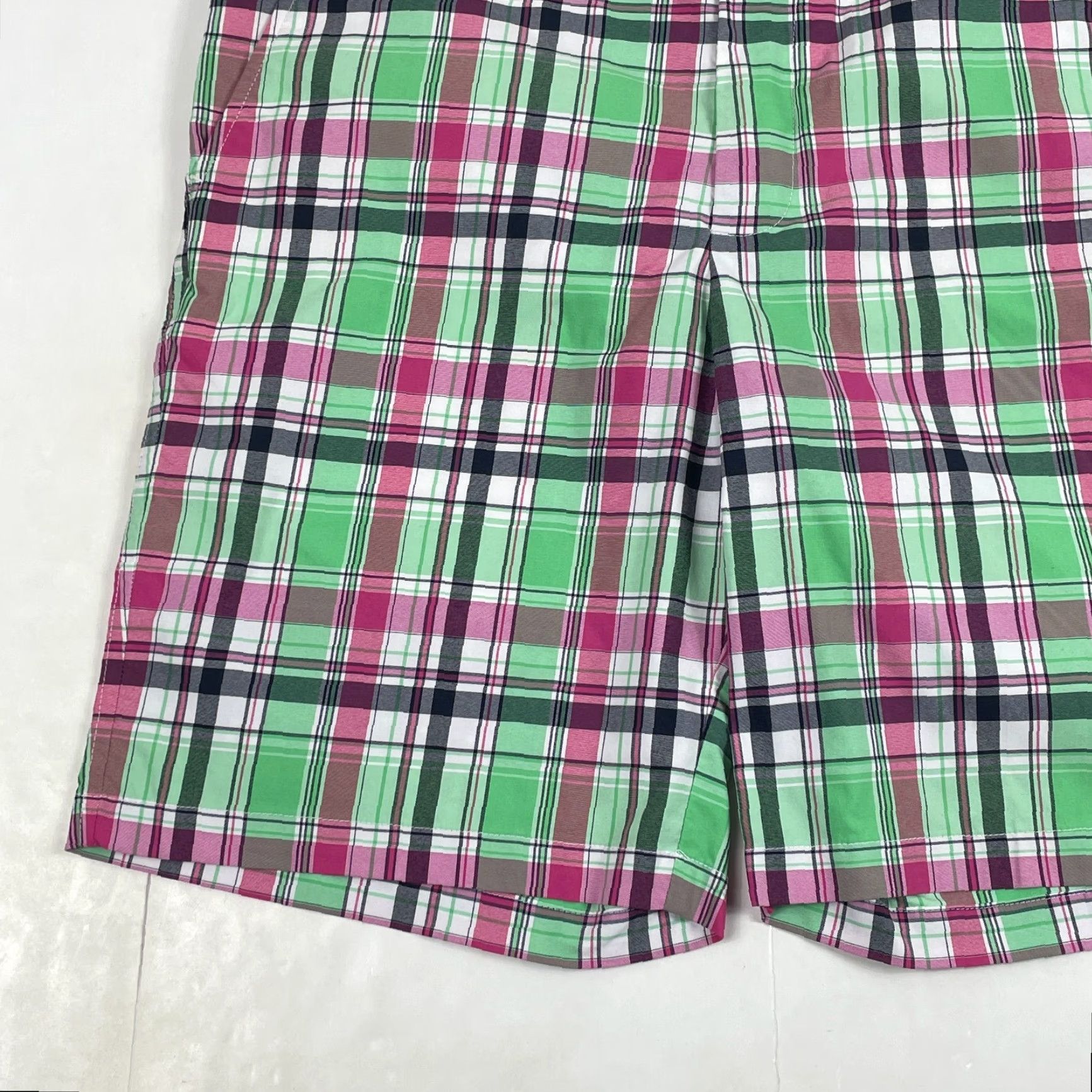 Footjoy FootJoy Shorts Mens 34 x 10 Green Madras Plaid Chino Stretch Golf Tennis Casual Workwear Outdoor 5-Pocket Mens Size US 34 / EU 50 - 5 Thumbnail