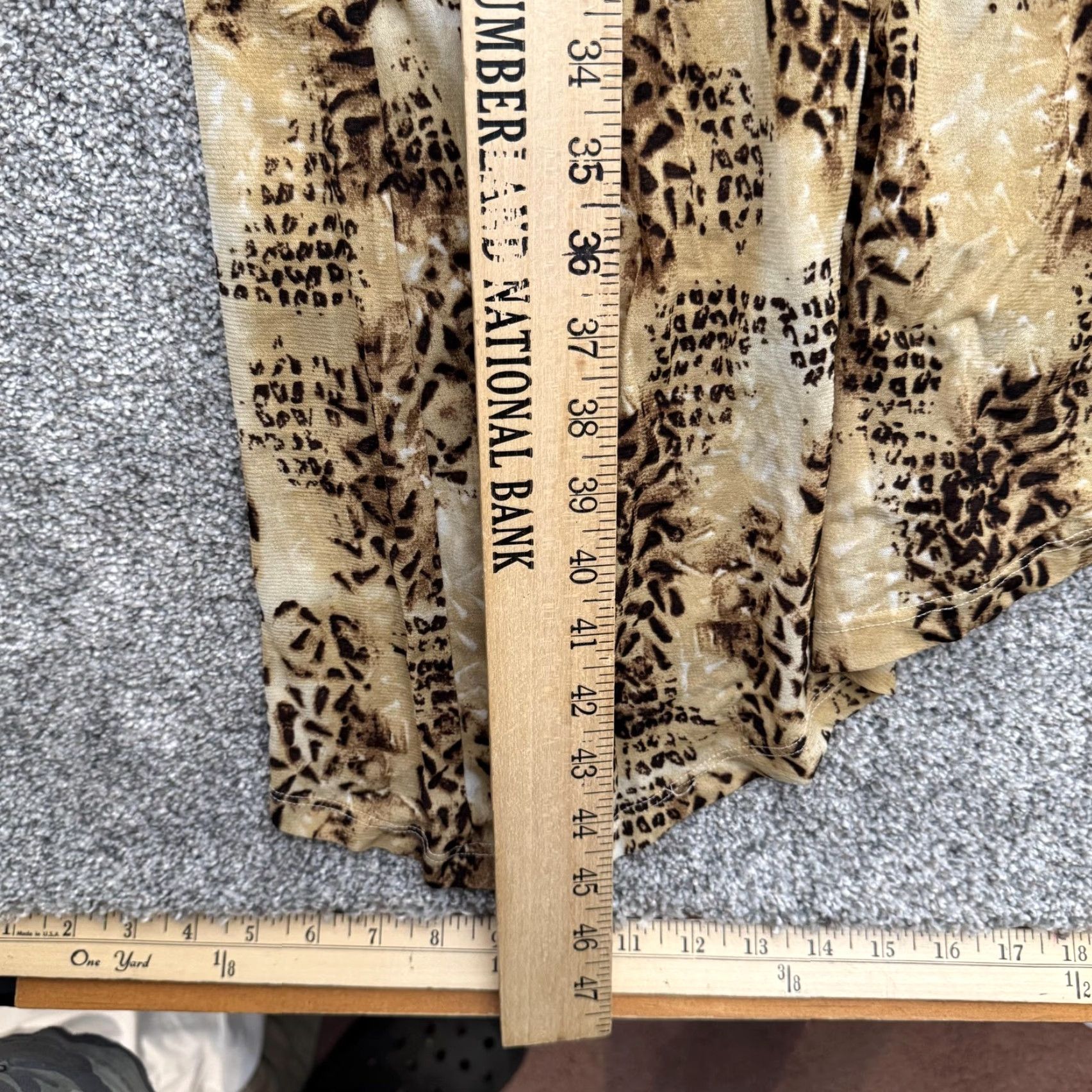George Boho Chic Dress 18W/20W Leopard Print Abstract Asymmetrical Artsy Y2K Evening Size XXL / US 16-18 / IT 52-54 - 4 Thumbnail