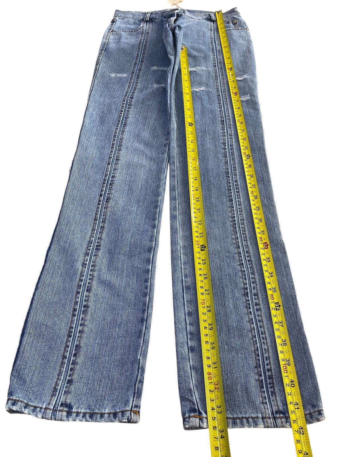 Japanese Brand Antonio Berardi Brand Arrow Line Style Ripped Jeans Size US 28 / EU 44 - 7 Thumbnail