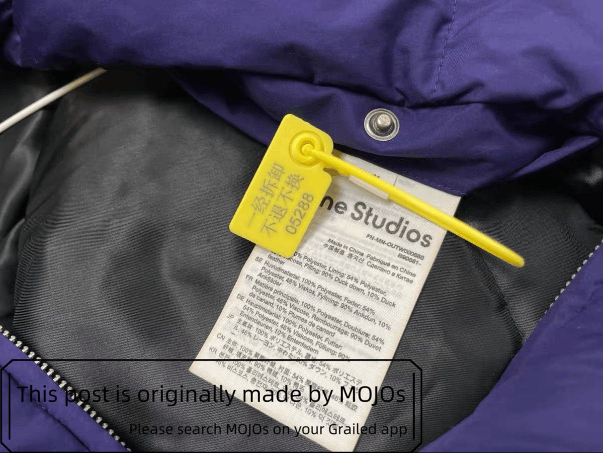 Acne Studios Acne Studios Oversied Purple Puffer Jacket mojos1736 Size US S / EU 44-46 / 1 - 7 Thumbnail