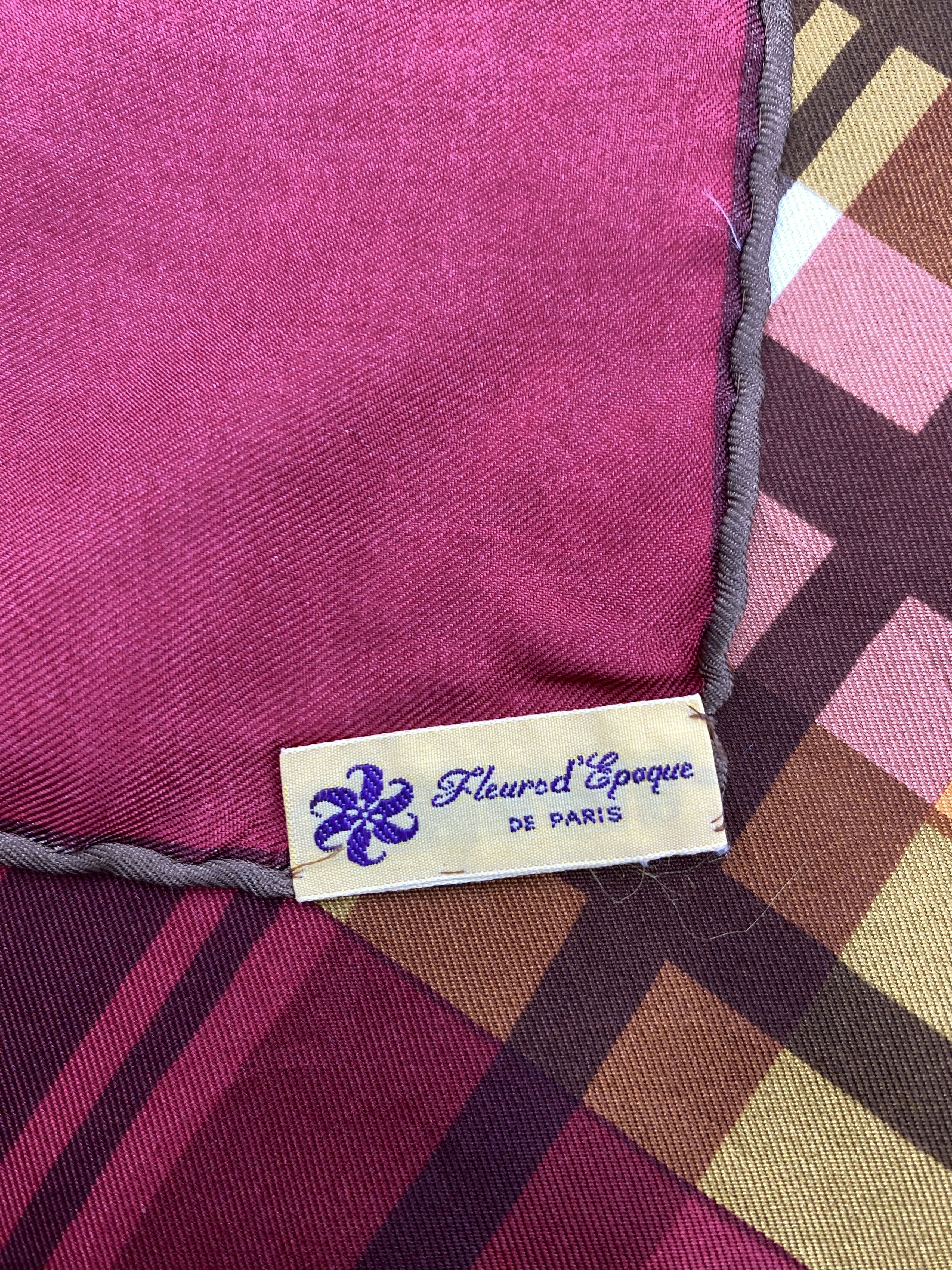 Vintage Vintage 70s Italian Designer Silk Scatf SN0135 Size ONE SIZE - 6 Thumbnail