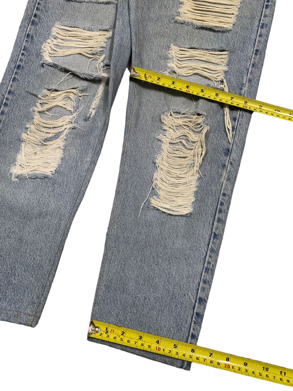 Levi's Vintage 80s Levis 550 Orange Tab Rusty Wash Distressed Jeans Size US 31 - 17 Thumbnail