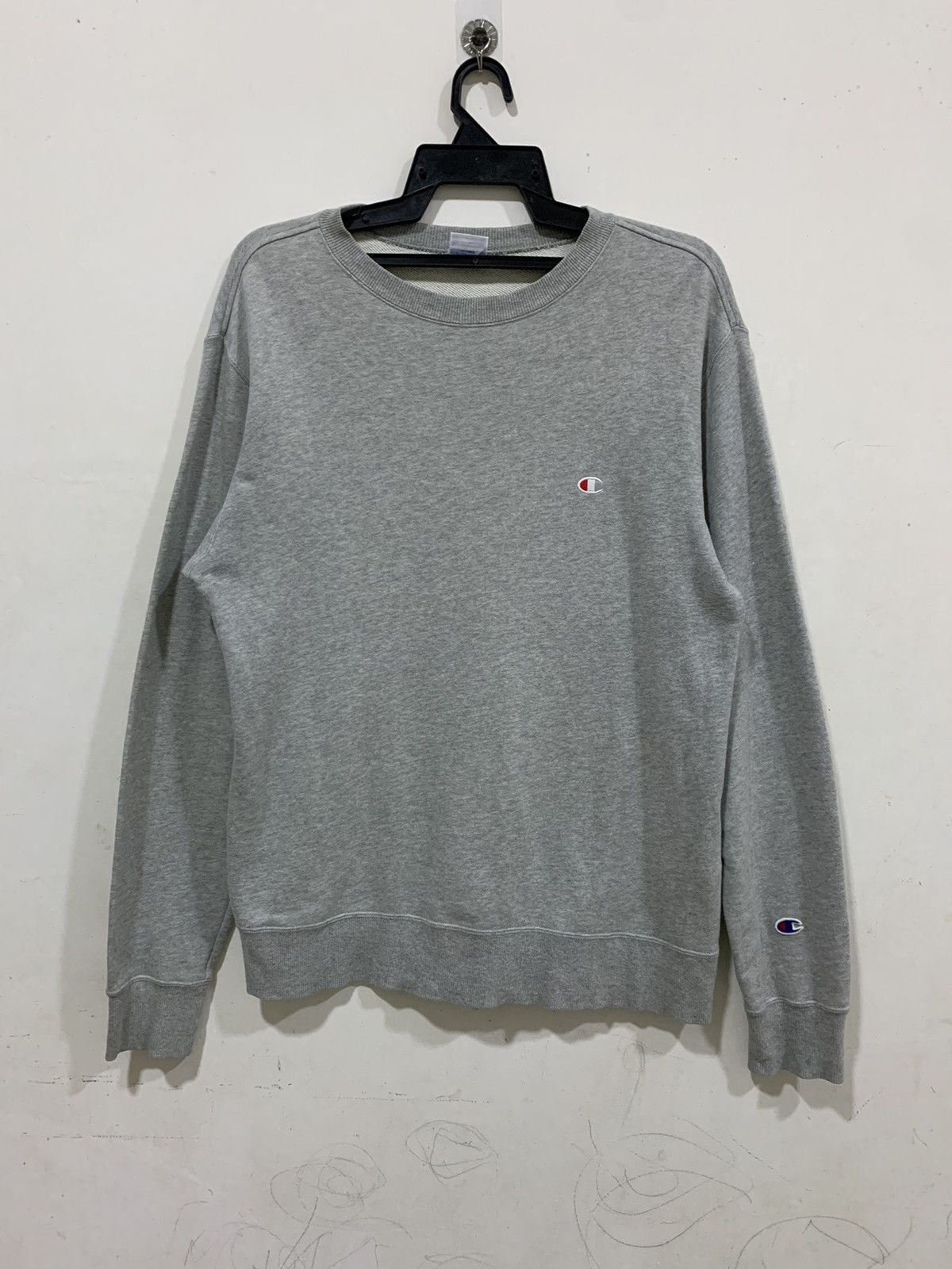 Champion × Japanese Brand × Vintage Champion Plain Grey XL Size US XL / EU 56 / 4 - 1 Thumbnail