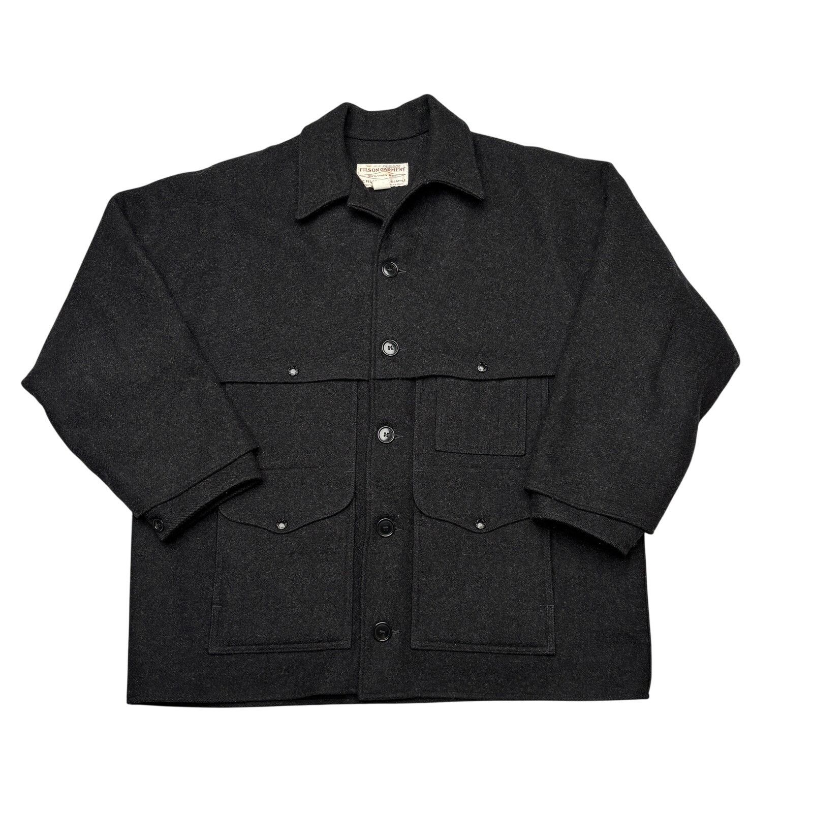 Filson × Vintage Vintage Filson Double Mackinaw Cruiser Wool Coat Men's 48 Size US XL / EU 56 / 4 - 1 Thumbnail