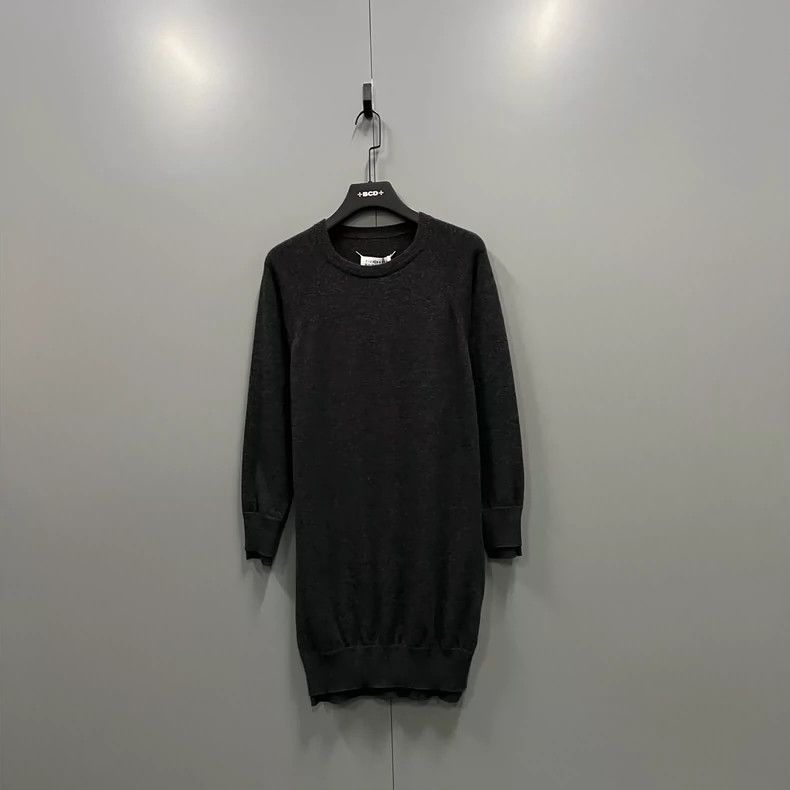 Maison Margiela Maison Margiela Black and gray knitted long-sleeved dress 2 Size S / US 4 / IT 40 - 1 Thumbnail