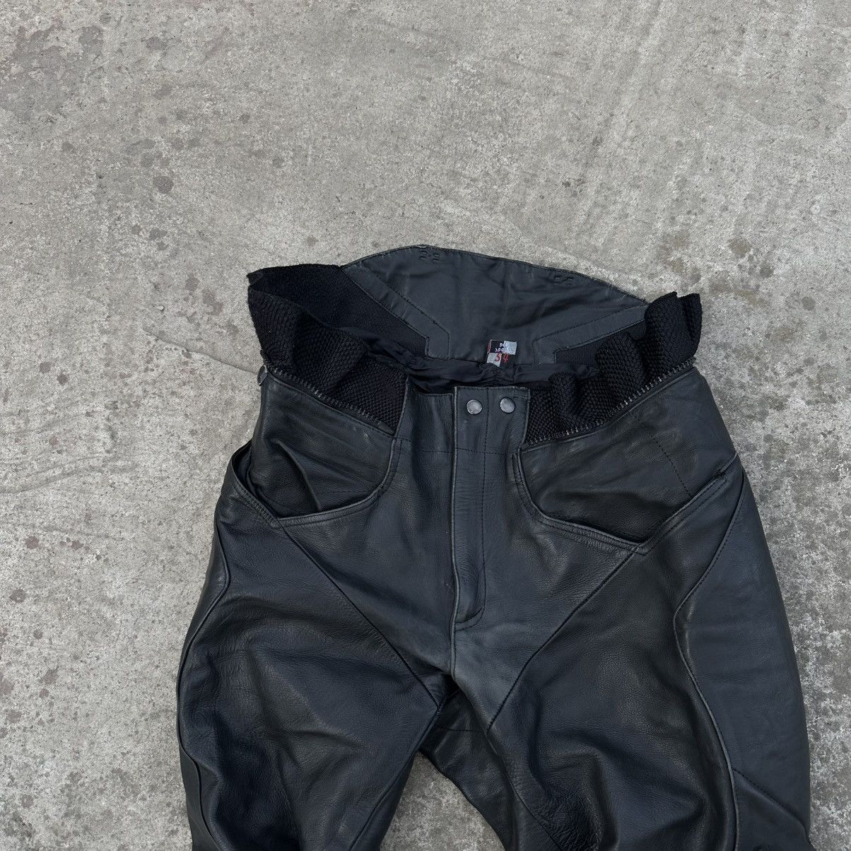 20471120 × Genuine Leather × Japanese Brand Vintage Japanese Style Moto Leather Pants Size 54 Y2K 00s Size US 35 - 5 Thumbnail