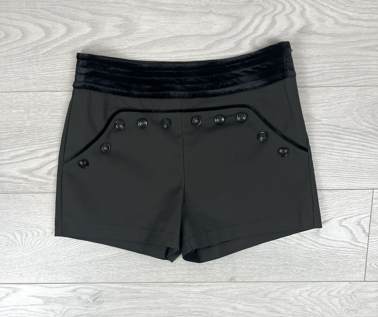 Morgan De Toi Morgan De Toi Vintage Velour Button Mini Shorts Women’s Size 27" / US 4 / IT 40 - 2 Thumbnail